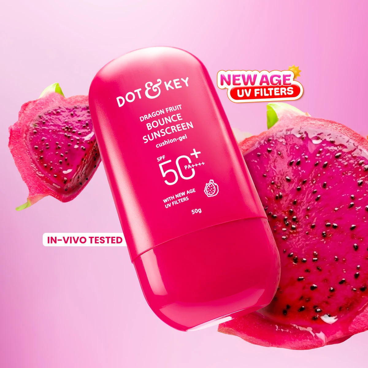 Dot & Key Dragon Fruit Bounce Sunscreen 50g tube