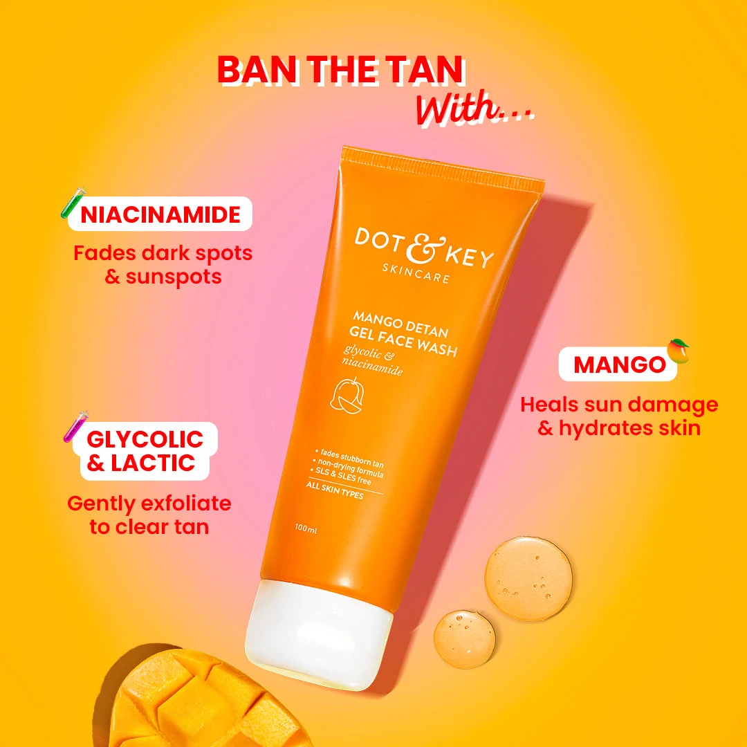 Dot & Key Mango Detan Gel Face Wash features