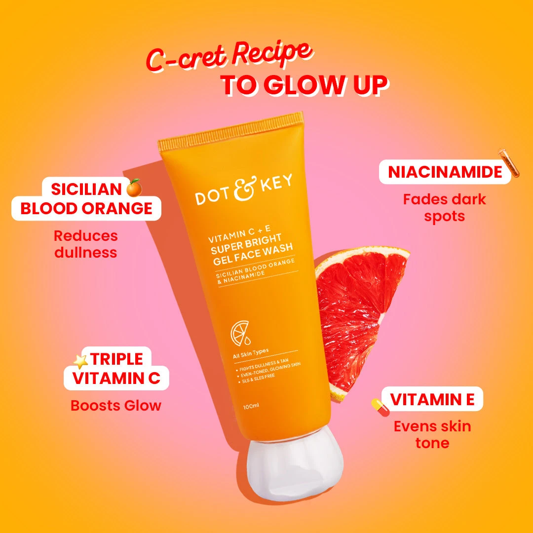 Dot & Key Vitamin C Face Wash benefit lifestyle