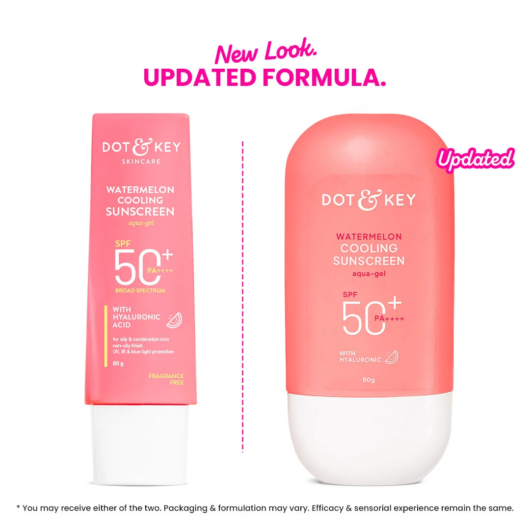Dot & Key Watermelon Cooling Sunscreen 80g new look packaging variants