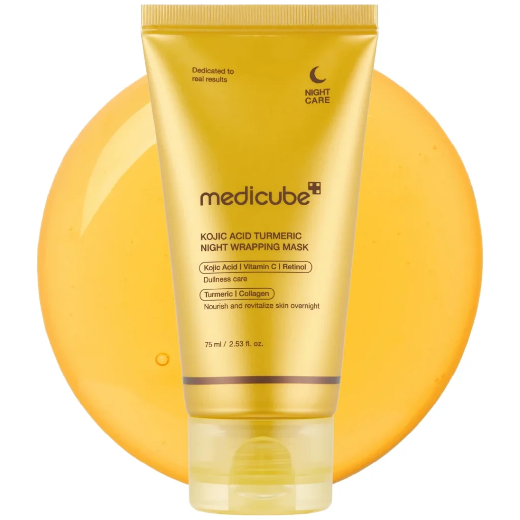 MEDICUBE Kojic Acid Turmeric Night Wrapping Mask 75ml tube