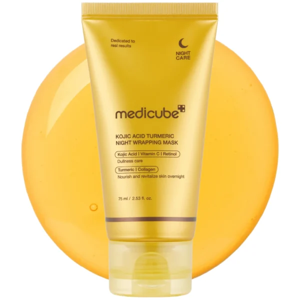 MEDICUBE Kojic Acid Turmeric Night Wrapping Mask 75ml tube