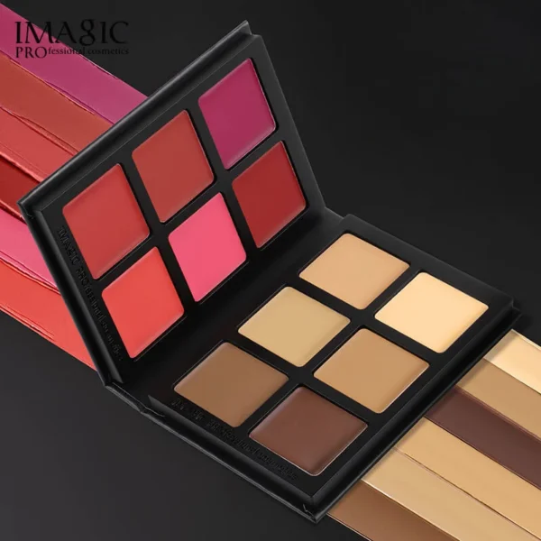 Imagic Multiuse Cream Foundation & Blush Palette with cream foundation and blush pans
