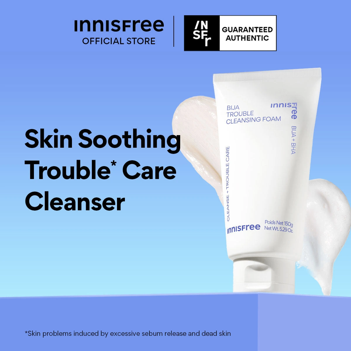 Innisfree Bija Trouble Cleansing Foam official product packshot