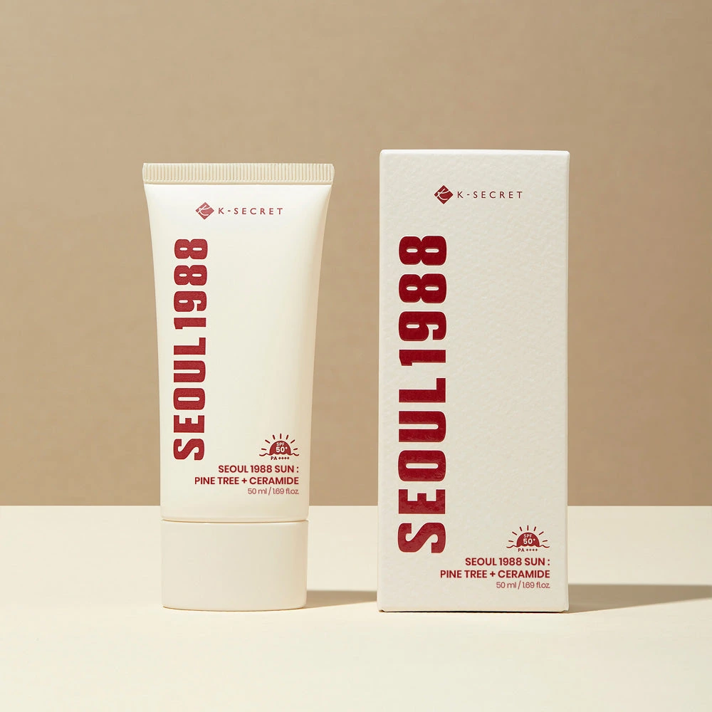 K-SECRET Seoul 1988 Sun bottle and packaging front view
