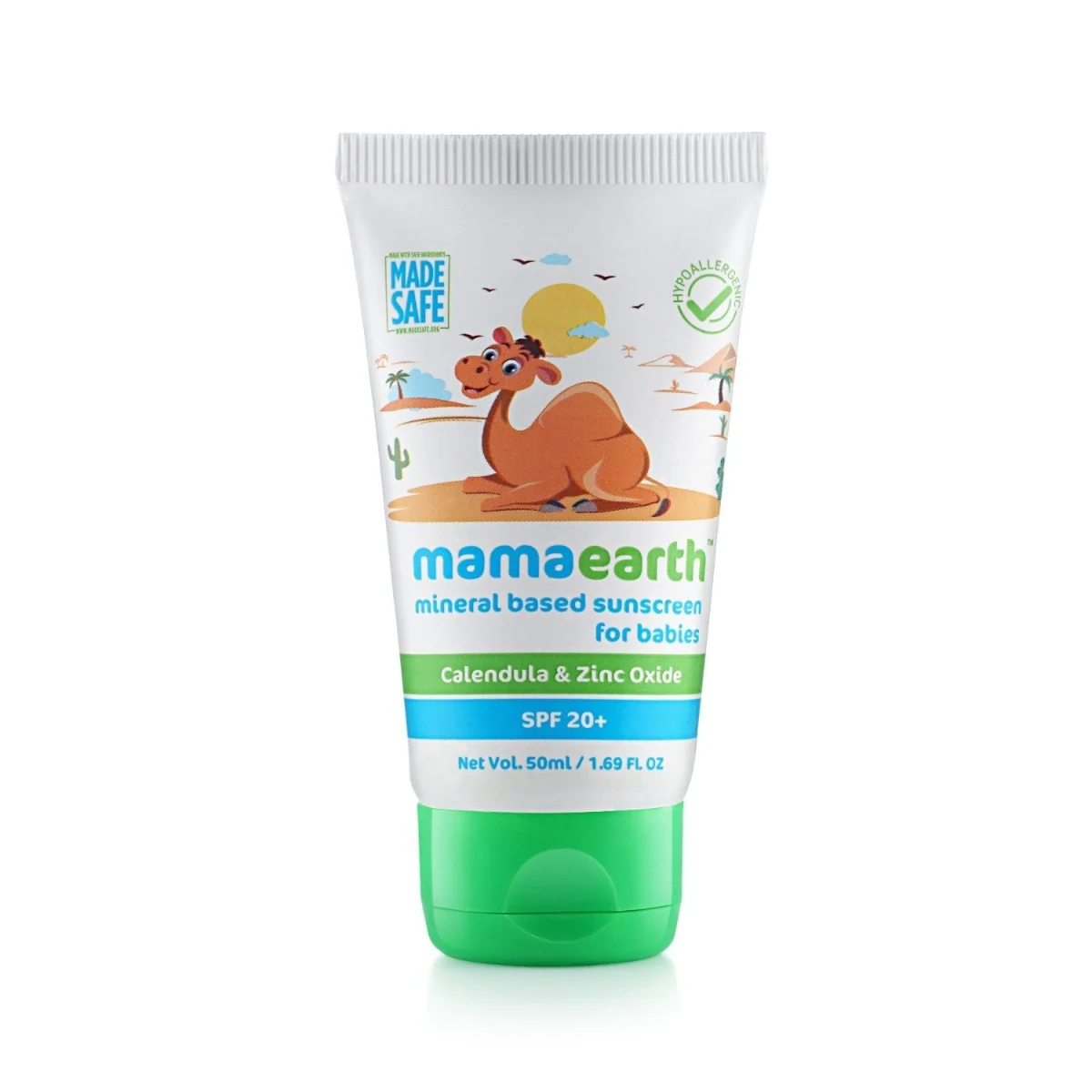Mamaearth Mineral Based Sunscreen for Babies SPF 20+ 50ml tube