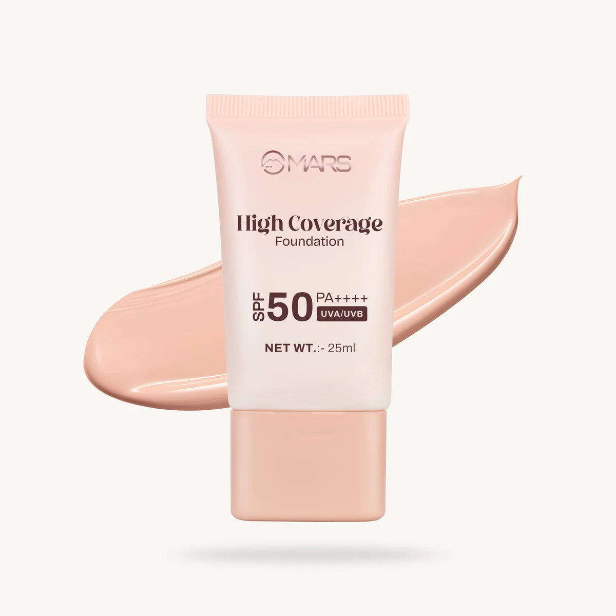 Mars High Coverage Foundation SPF 50 25ml shade 01 Ivory Glow