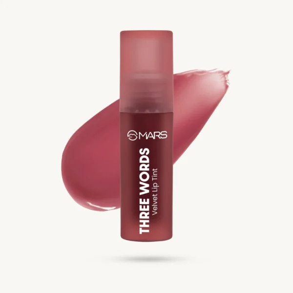 MARS Love Track Velvet Lip Tint in 03 Three Words with velvet swatch