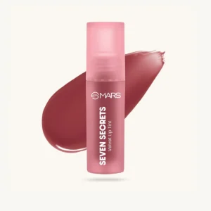 MARS Love Track Velvet Lip Tint 07 Seven Secrets rosy pink packshot with swatch