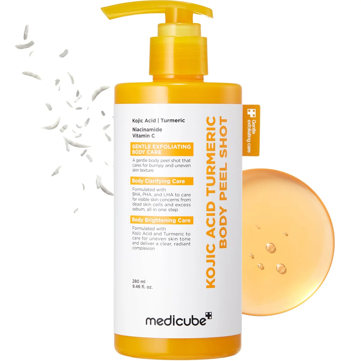 Medicube Kojic Acid Turmeric Body Peel Shot 280ml bottle packshot