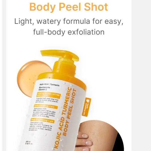 Medicube Kojic Acid Turmeric Body Peel Shot watery body formula 280ml