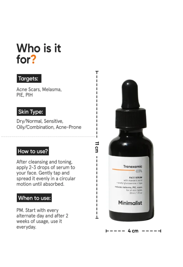 Minimalist Tranexamic 3% Serum who it is for