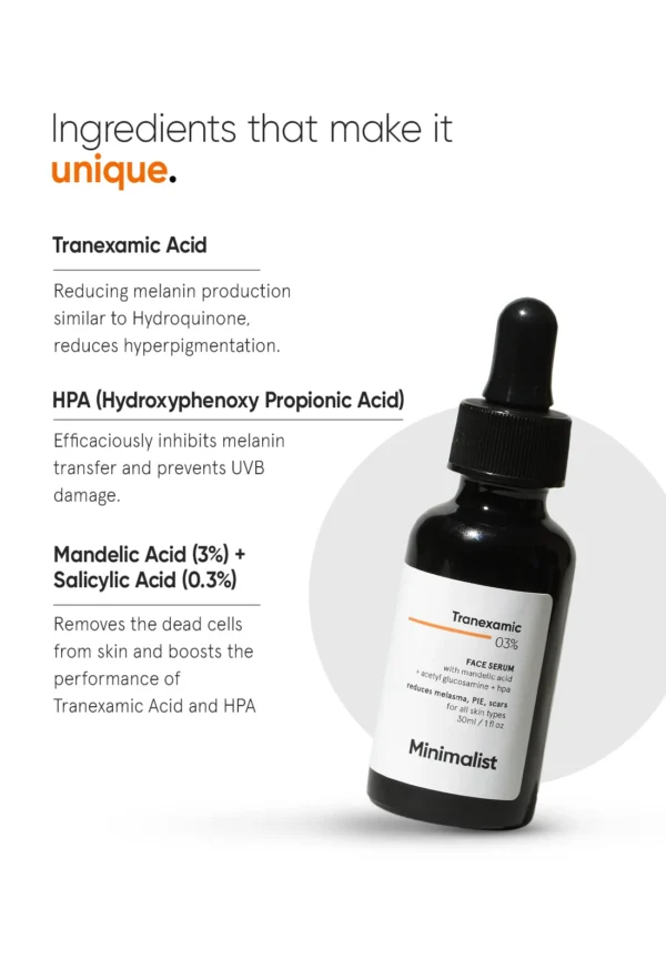 Minimalist Tranexamic 3% Serum ingredients