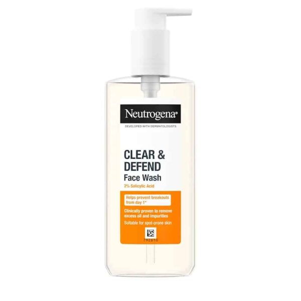 Neutrogena Clear and Defend Facial Wash pack