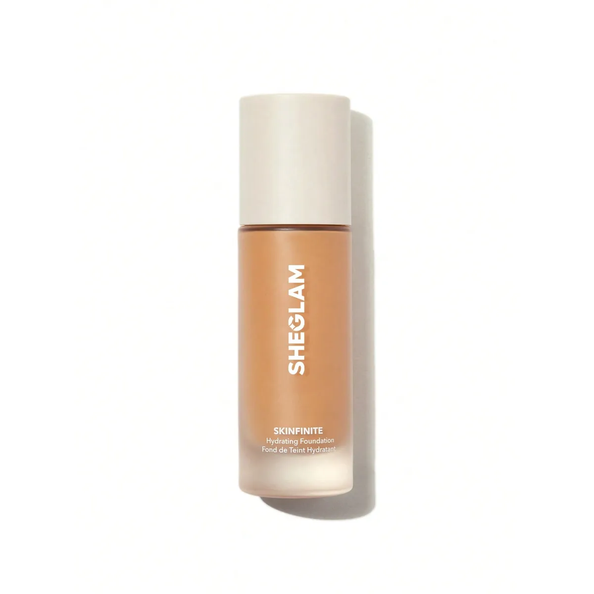 SHEGLAM Skinfinite Hydrating Foundation 30ml Almond shade bottle packshot