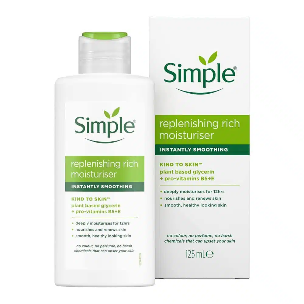 Simple Replenishing Rich Moisturiser pack
