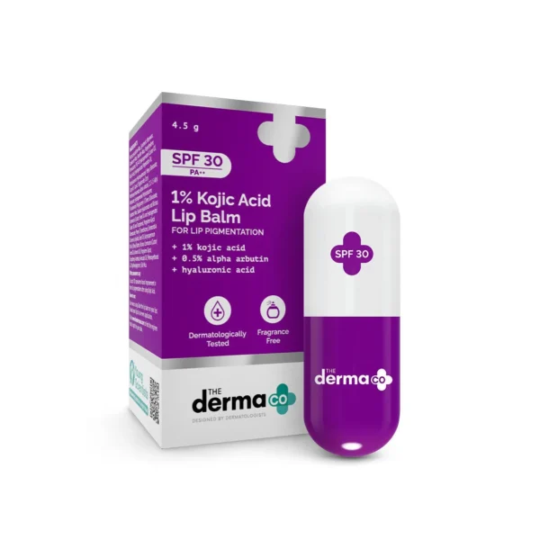 The Derma Co 1% Kojic Acid Lip Balm SPF 30 4.5g