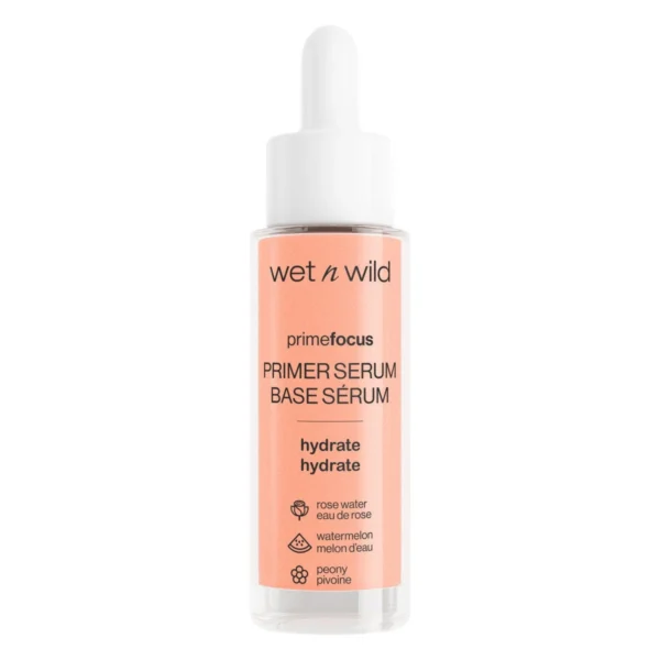 Wet n Wild Prime Focus Primer Serum 30ml hydrating dropper bottle